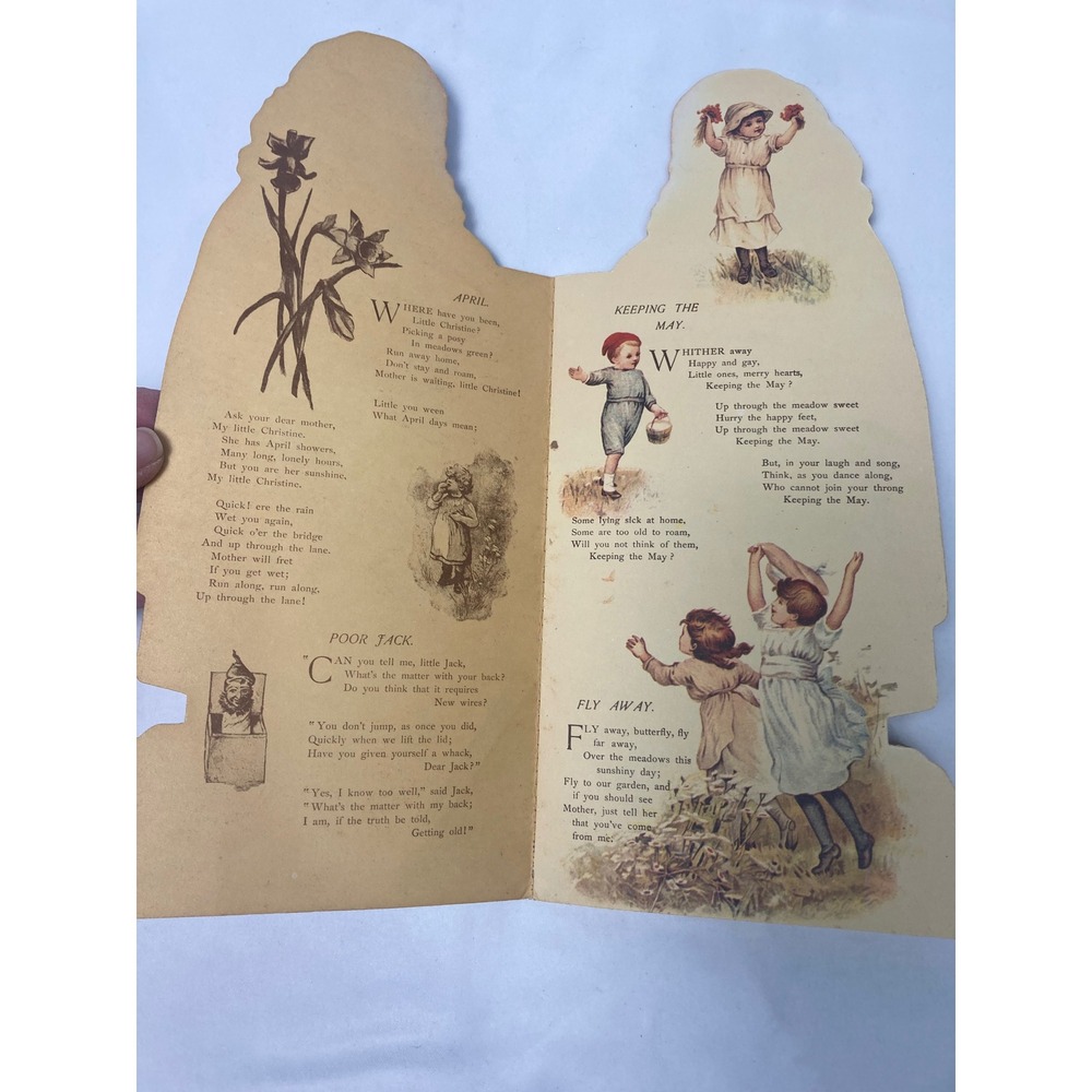 Vintage Little Flower Girl Die-Cut Book – Merrimack Publishing 1764-S Hong Kong - Picture 5 of 7
